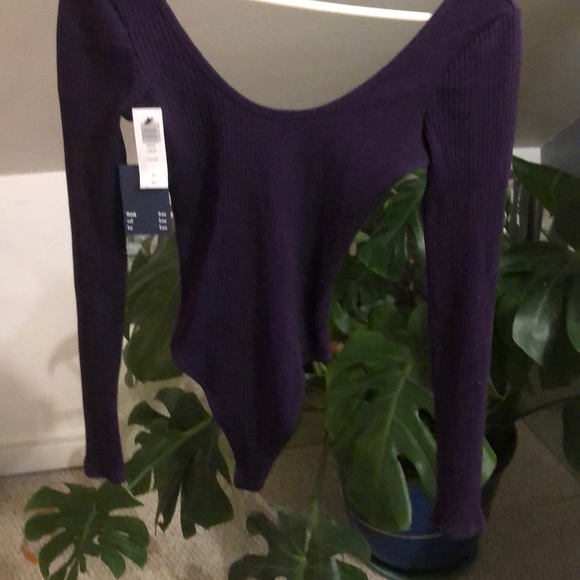 Wilfred free ribbed 90s scoop neck thing bodysuit small - Picture 2 of 4